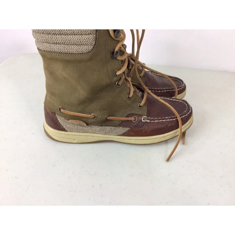 SPERRY Leather Ankle Boots Womens 6.5